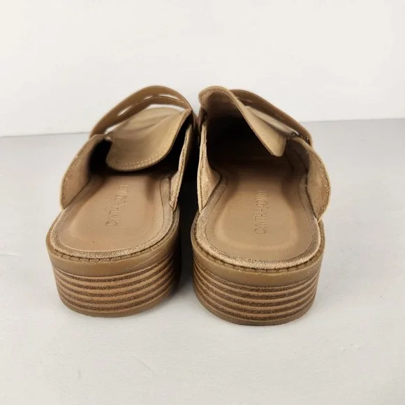 Cynthia Rowley Women's Classy Tan Slip-On Suede Loafers Size 8.5M - Picture 3 of 6